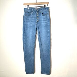 Just USA light wash skinny button fly jeans size 29 B175